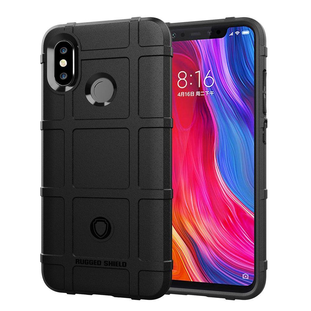 Xiaomi Mi 8 Case Eabhulie Soft Tpu Heavy Duty Rugged Shield Armor Tough Shockproof Protection 7055