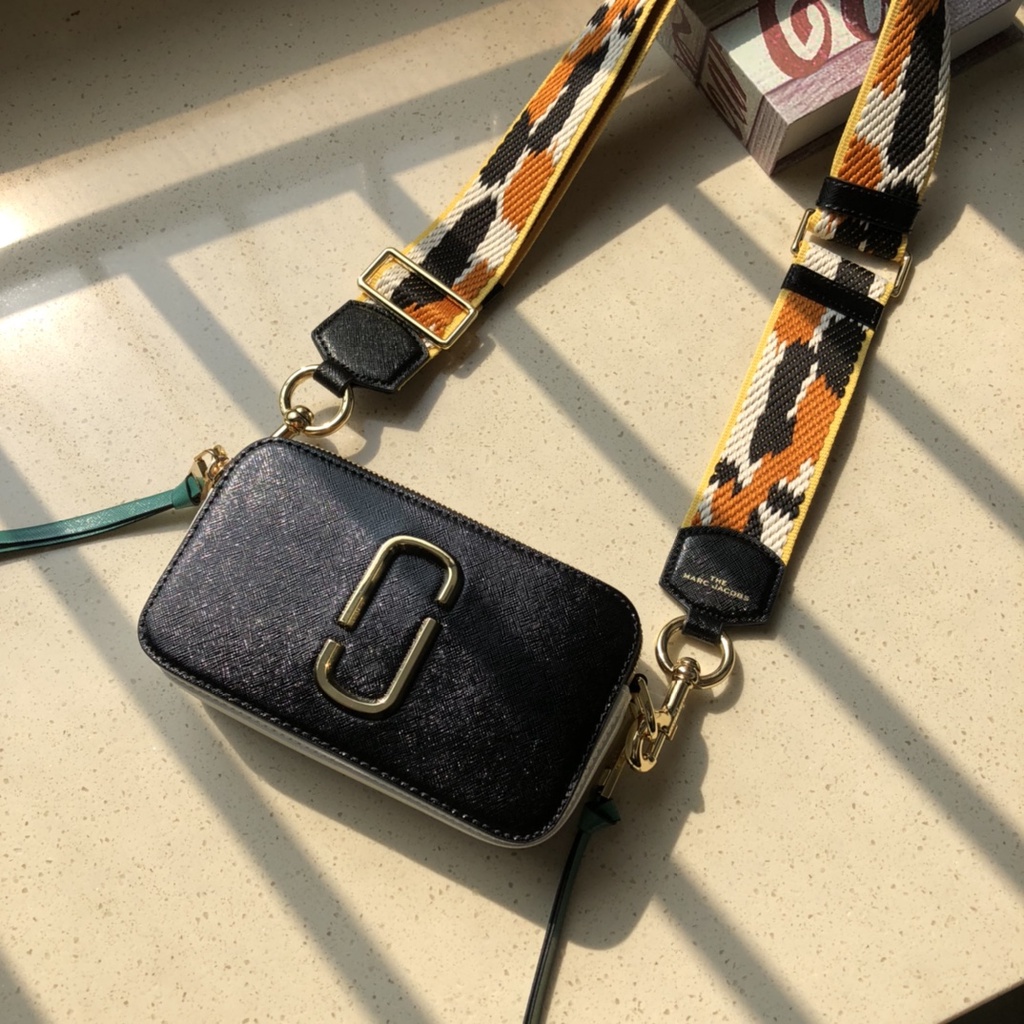 Marc Jacobs M0012007012 MJ The Snapshot Dual Zippers Camera Bag Shoulder Bag Crossbody Bag