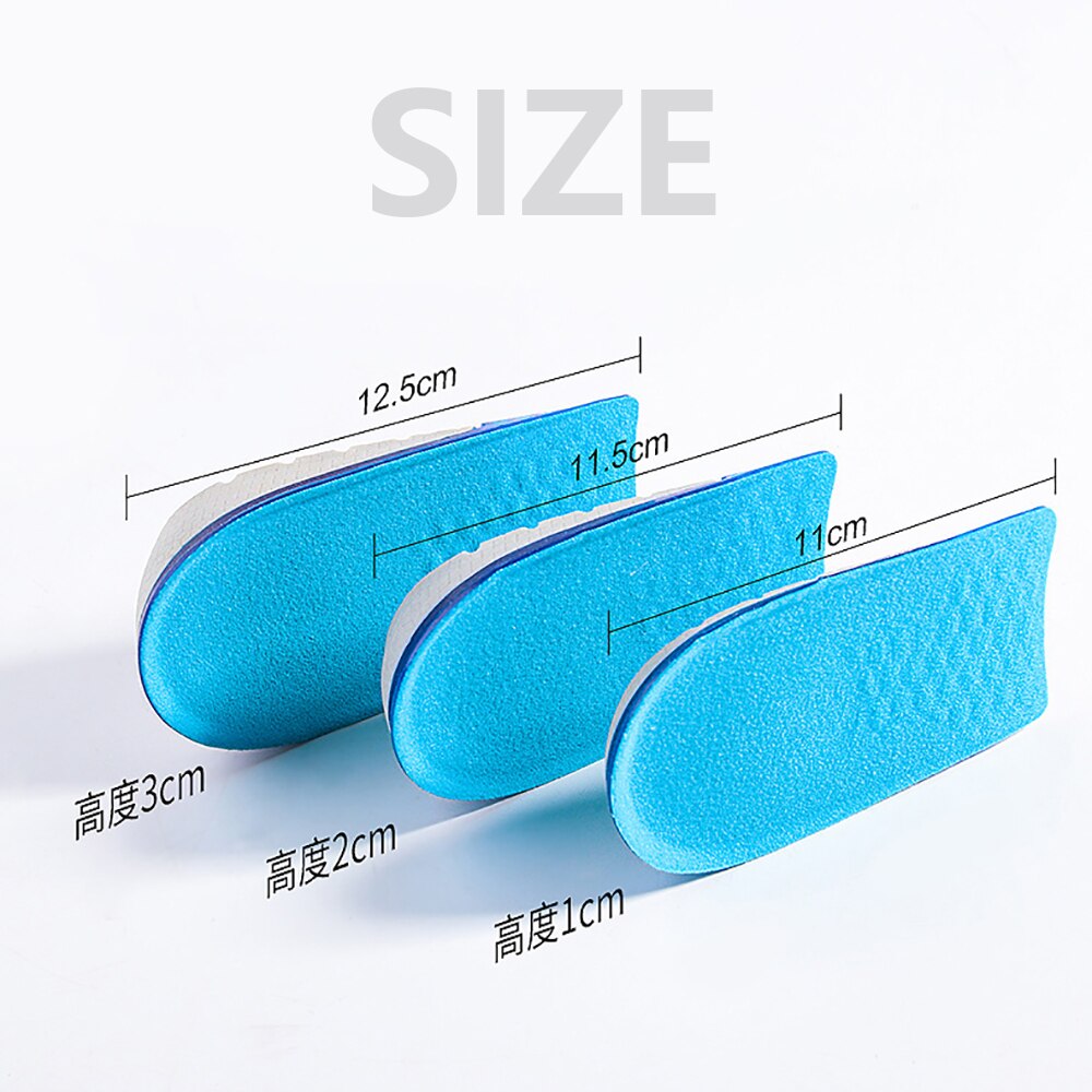 NOIPACE Silicone Gel Heel Cups Height Increase Insoles Elevator Shoes