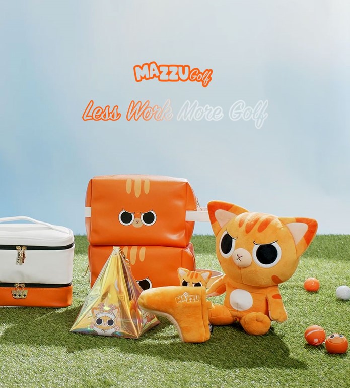 [MAZZU] Golf Animal Face Pouch Orange 1EA