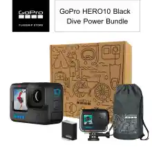 ภาพขนาดย่อของภาพหน้าปกสินค้าGoPro HERO10 Black เซตกล้องโกโปรสำหรับดำน้ำ Dive Power B พร้อมเคสกันน้ำ,แบตเตอรี่ Enduro และกระเป๋าพรีเมี่ยมกันน้ำ จากร้าน GoPro บน Lazada ภาพที่ 1