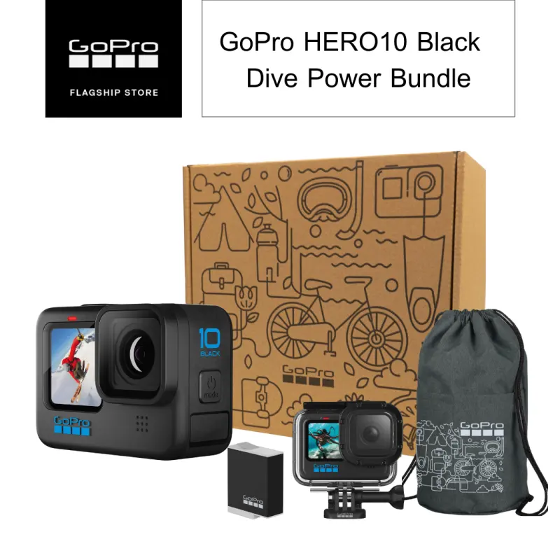 ภาพสินค้าGoPro HERO10 Black เซตกล้องโกโปรสำหรับดำน้ำ Dive Power B พร้อมเคสกันน้ำ,แบตเตอรี่ Enduro และกระเป๋าพรีเมี่ยมกันน้ำ จากร้าน GoPro บน Lazada ภาพที่ 1