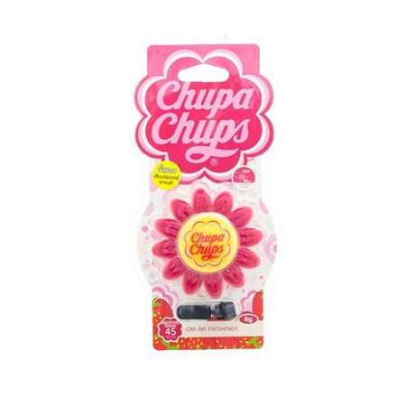 CHUPA CHUPS น้ำหอมติดช่องแอร์รูปดอกไม้ กลิ่นStrawberry Cream  (1 แถม 1)