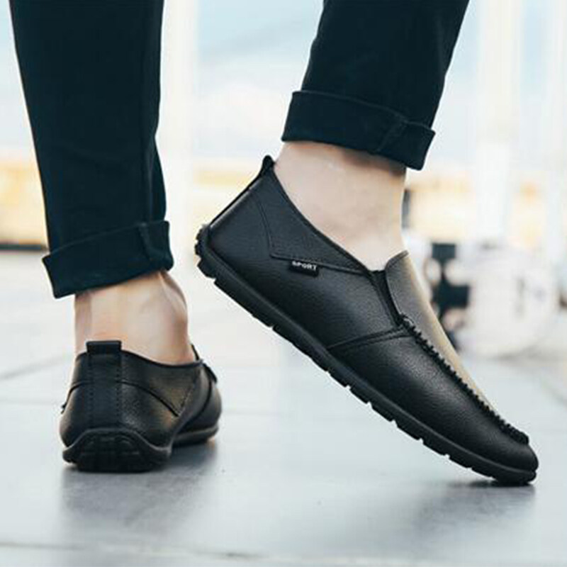 รองเท้าแบบส่วมรองเท้าหนังรองเท้าผู้ชาย โปรโมชั่นราคาถูกรองเท้าหนังสุภาพบุรุษ Cheap promotional leather gentleman shoes