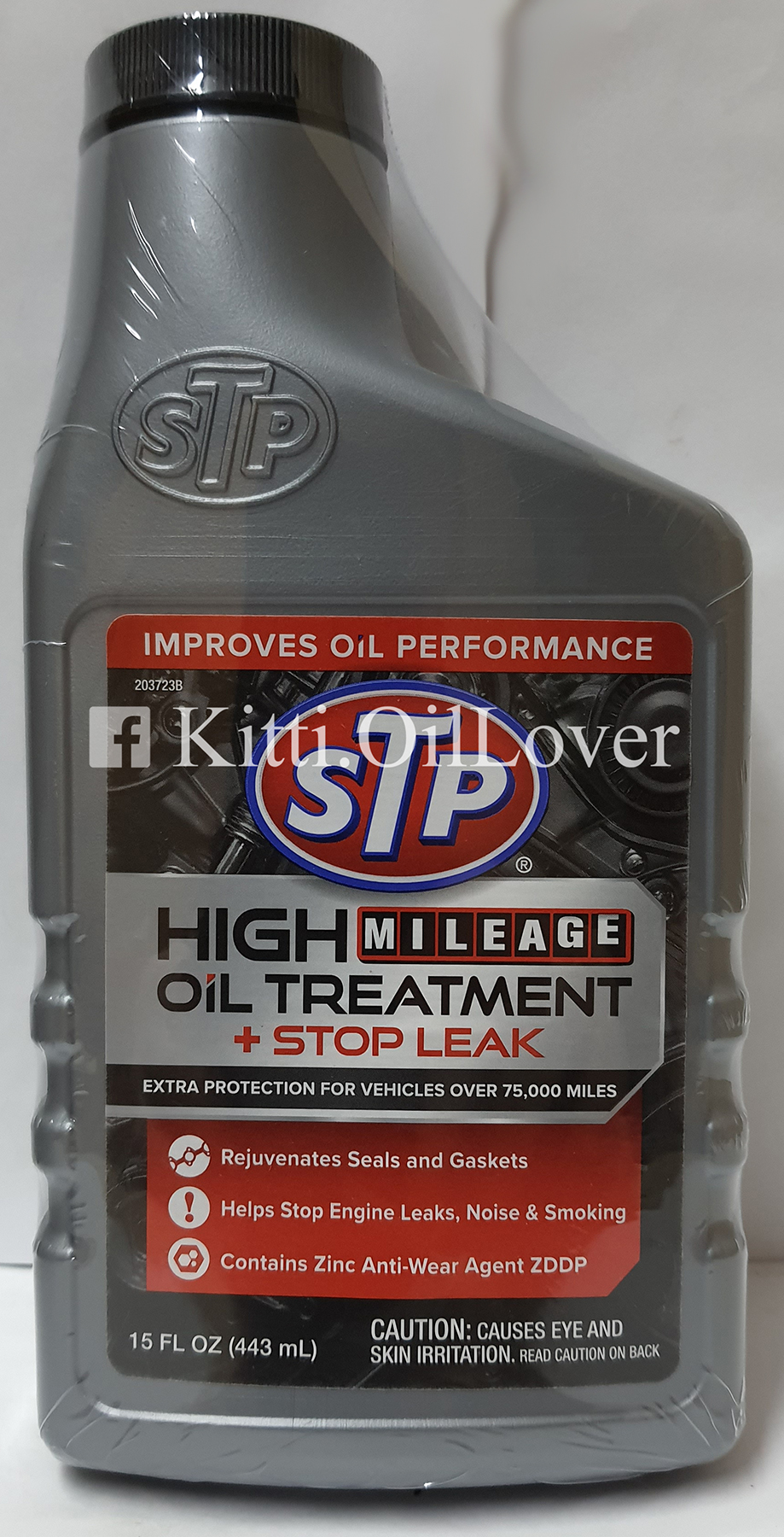 STP high mileage oil additive oil treatment + stop leak หัวเชื้อน้ำมัน