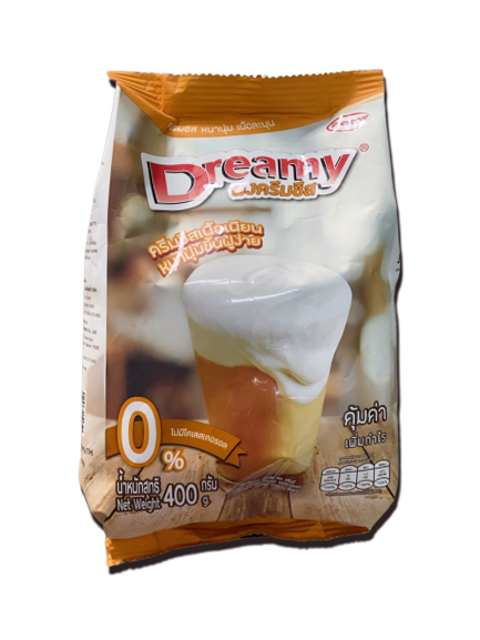 Dreamy ผงครีมชีส ขนาด 400 กรัม l ผงครีมชีส, ผงโฟมครีมชีส, ผงชาชีส, Cream Cheese Powder
