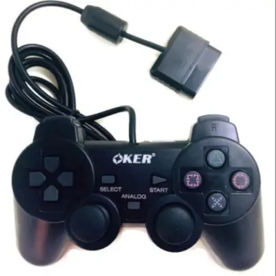 OKer จฮยเกมส์ เพลย์ทู Gaming Joystick for PlayStation รุ่นPSII-709สีดำ