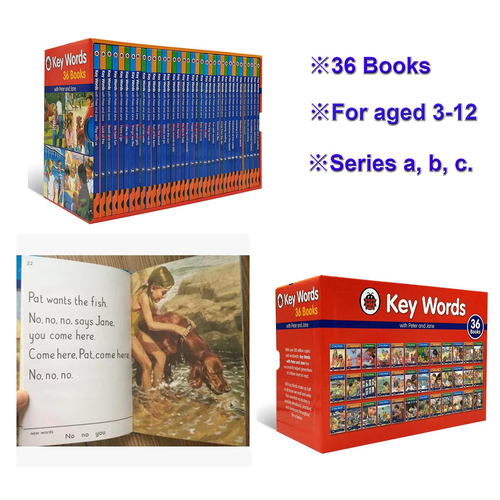 36 Books Ladybird Key Words Peter and Jane Children Books Story Books