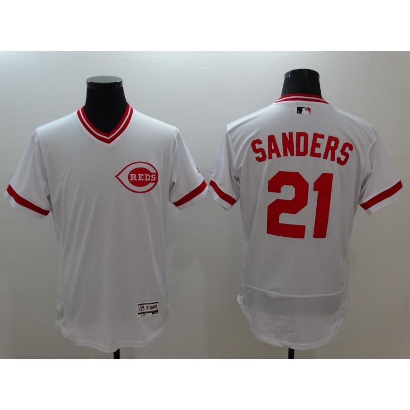 High Quality MLB Cincinnati Reds Deion Sanders Jersey เสื้อเบสบอลกีฬา