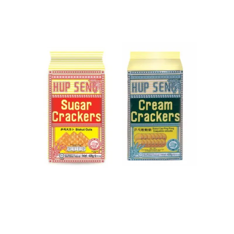 ภาพสินค้าHup Seng Cracker ขนาด 428g นำเข้าจากมาเลเซีย มี 2 รสชาติ จากร้าน GOTONSHOP บน Lazada ภาพที่ 1