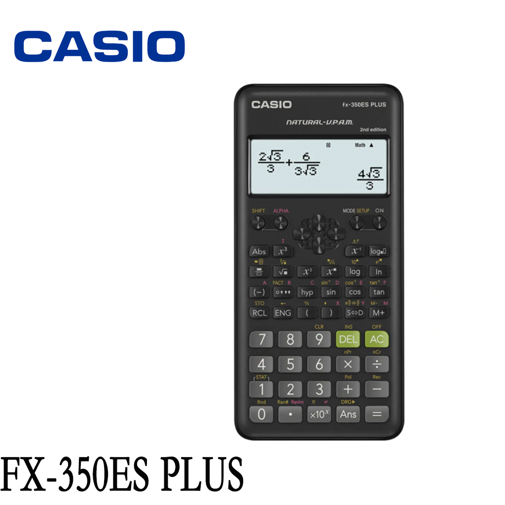 Casio เครื่องคิดเลข วิทยาศาสตร์ รุ่น FX-350ESPLUE (Black)