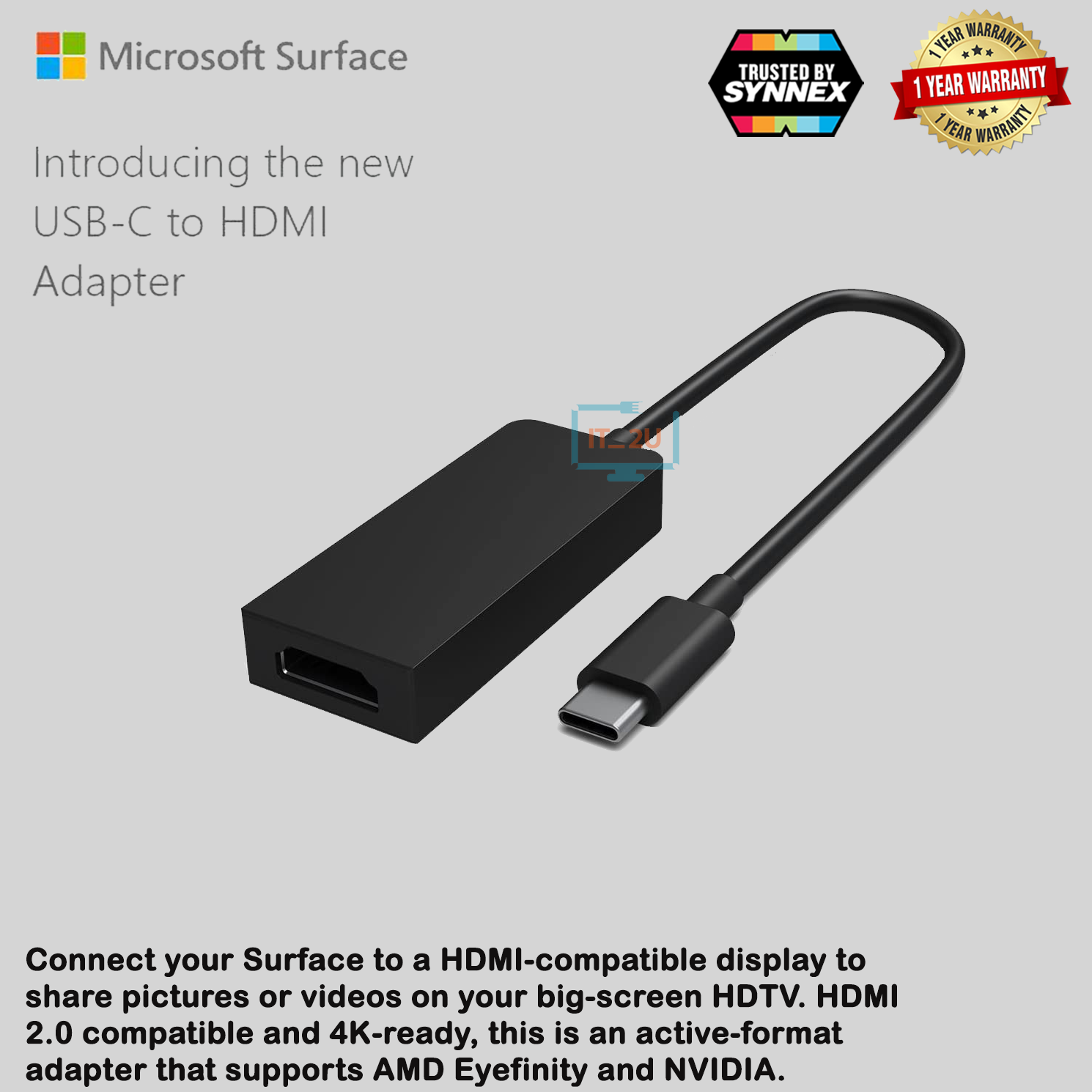 Type C Hdmi Adapter For Windows Surface Surface Laptop Hdmi To