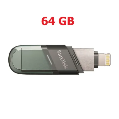 SanDisk iXpand Flash Drive Flip 64GB (SDIX90N-064G-GN6NN) แฟลชไดร์ฟแบบ Lightning สำหรับ iPhone และ iPad