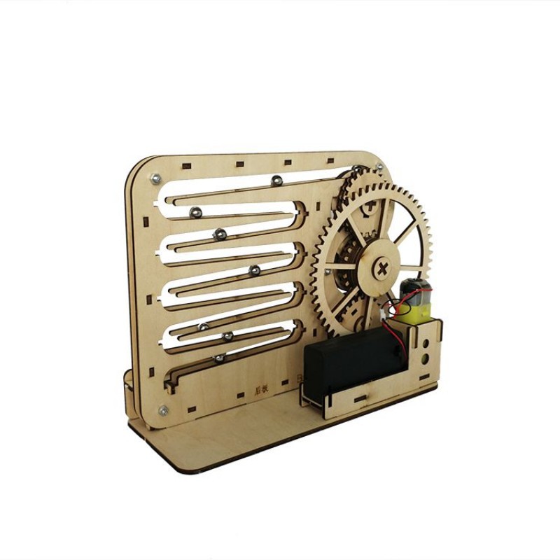 Marble Run 3D Puzzle Steam Mechanical Gear DIY Wooden Model Building ...