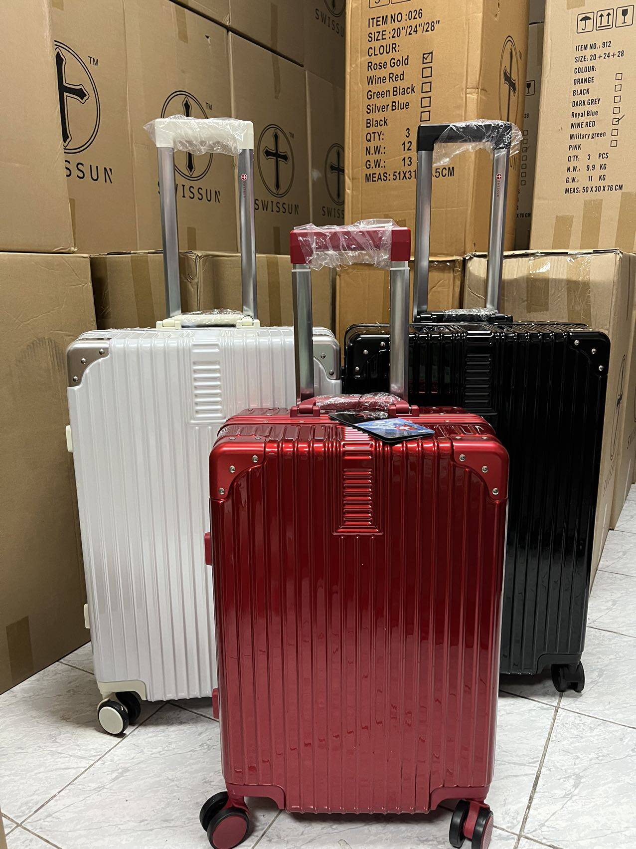 Aluminum frame LUGGAGE PAULWILLIAM suitcase กระเป๋าเดินทางโครงอลู