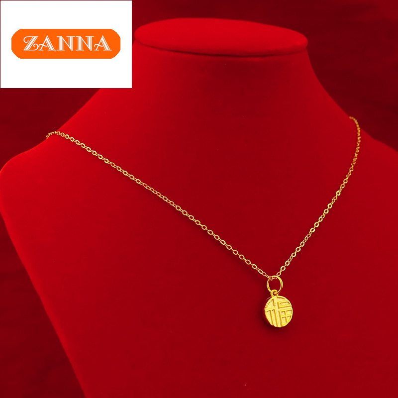 แฟชั่น14K สร้อยทองสำหรับเครื่องประดับหมั้นผู้หญิงเครื่องประดับ Lucky