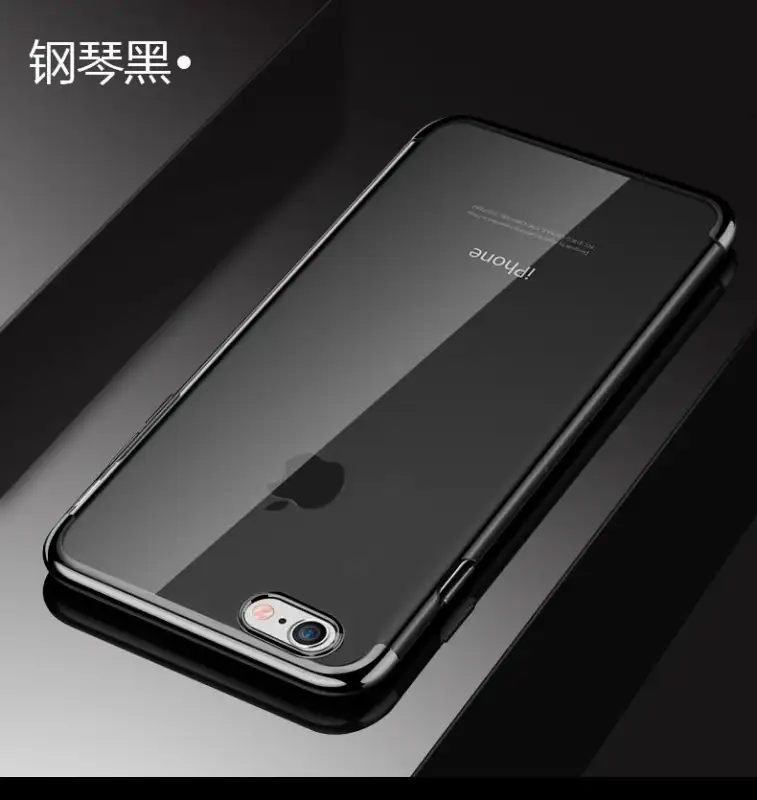 ภาพสินค้าCase ไอโฟน7พลัส Case iPhone7Plus iPhone8Plus เคสซิลิโคน ขอบสีหลังใส เคสนิ่ม สำหรับรุ่น iPhone7+ iPhone8+ จากร้าน Hong-mobile บน Lazada ภาพที่ 2