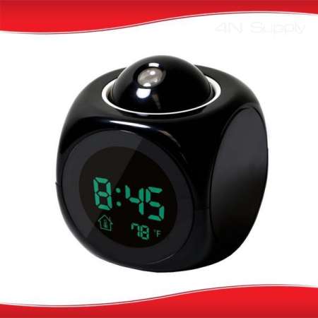 นาฬิกาปลุก LED ฉายเเสงเเสดงเวลาได้ทีเพดาน หรือผนัง และสามารถแสดงอุณหภูมิได้ด้วย