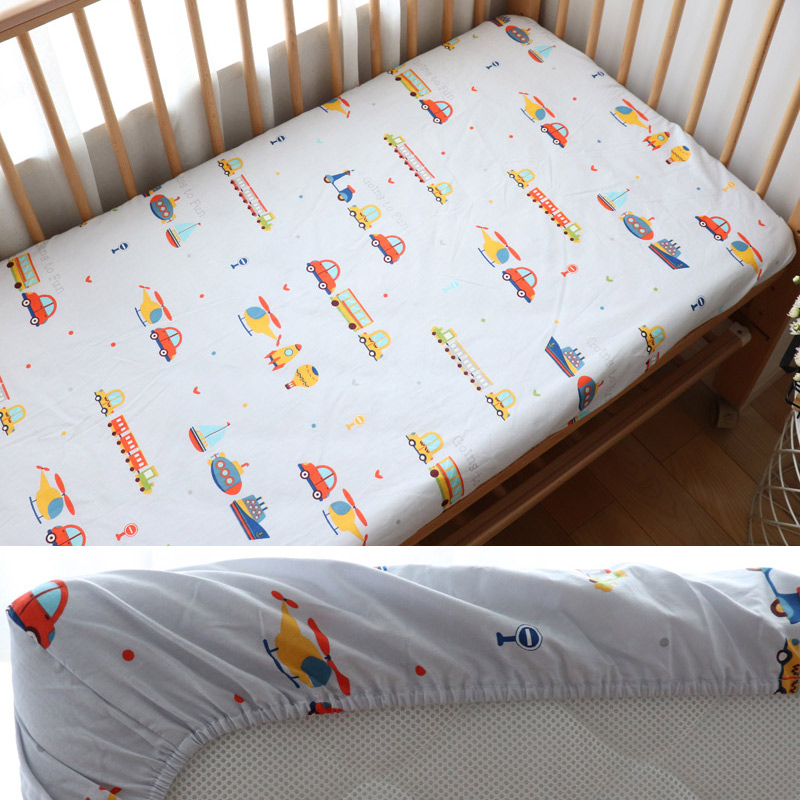 Baby Crib Fitted Sheet Cotton Baby Cot Bedding For Newborns Kid Bed