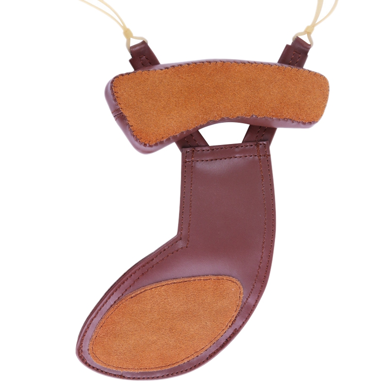 Violin Shoulder Rest Leather Chinrest Pad Padded Violin Chin Shoulder