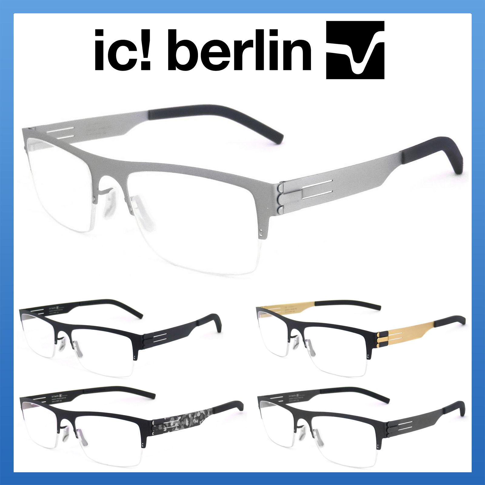 Ic Berlin แว่นตารุ่น 006 กรอบเซาะร่อง Square ทรงสี่เหลี่ยม ขาข้อต่อ ไม่ใช้น็อด วัสดุ สแตนเลส สตีล (สำหรับตัดเลนส์) Gouging frame Eyeglass leg joints Stainless Steel material Eyewear Top Glasses ทางร้านเรามีบริการรับตัดเลนส์