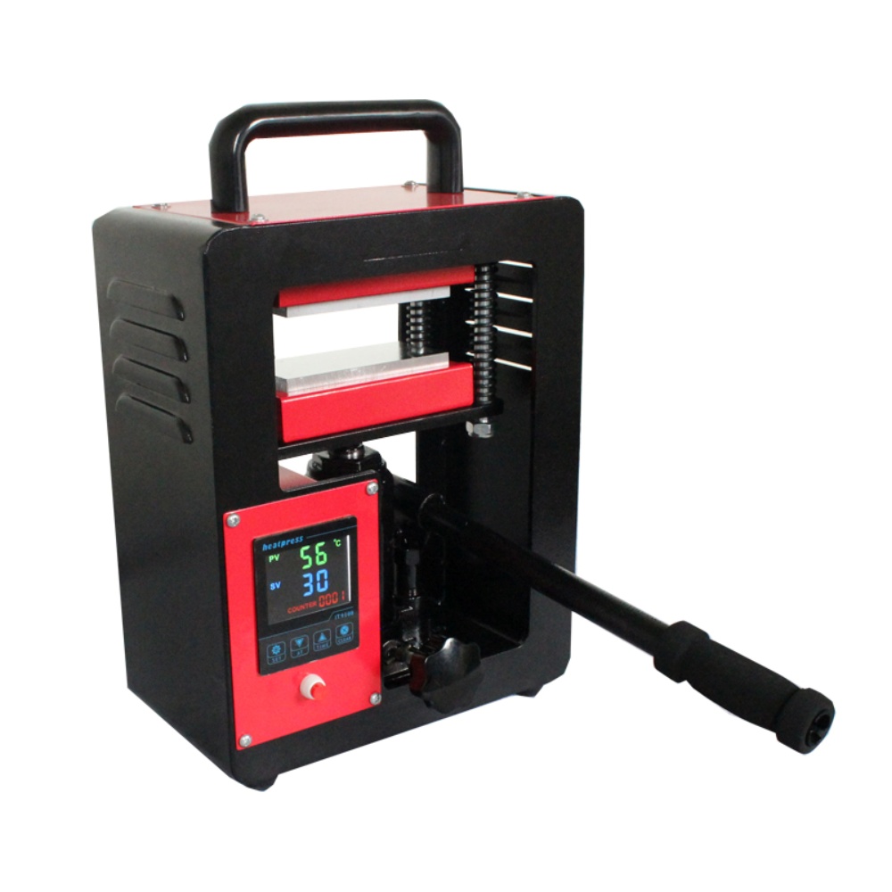 5 Ton Hydraulic High Pressure Dual 6x12cm heating plate Rosin heat