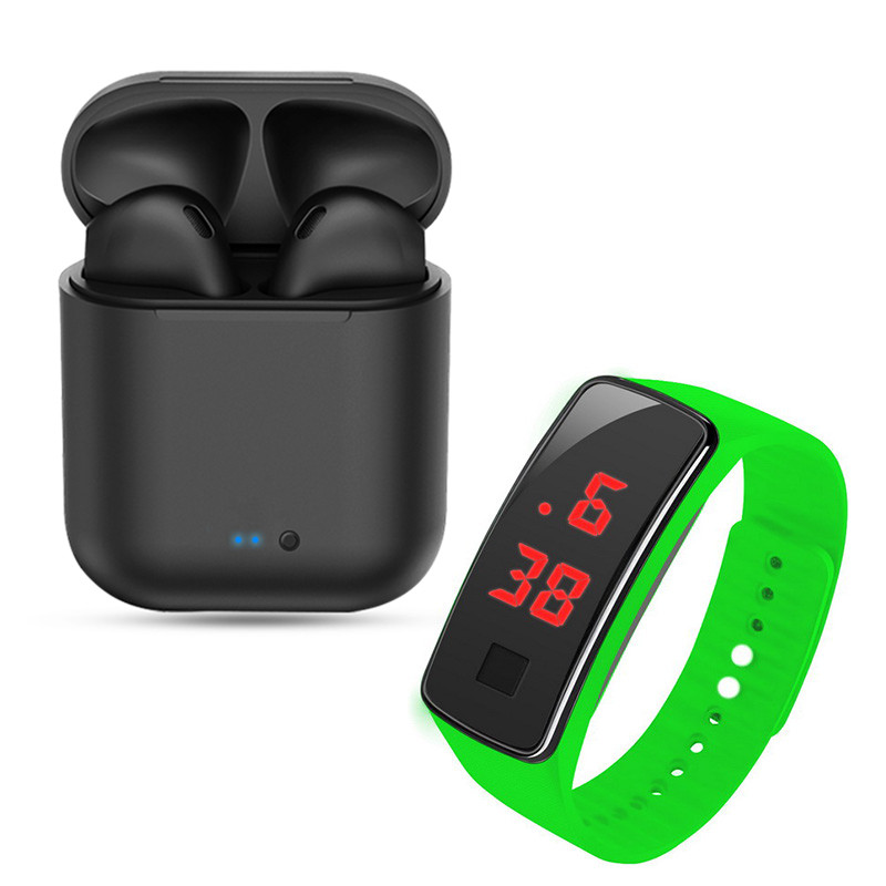 [แถม นาฬิกา LED]พร้อมส่งหูฟัง I7S TWS พร้อมกล่องชาร์จ หูฟังบลูทูธไร้สาย แบบ 2 ข้าง(ซ้าย-ขวา)รองรับ Bluetooth V4.2