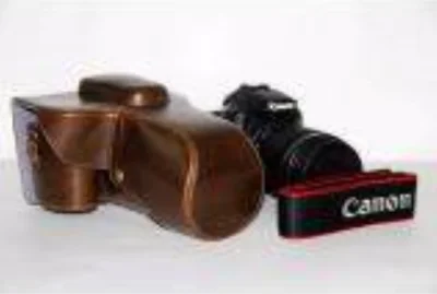 Classic PU Leather Camera Case Bag Protective Pouch with Shoulder Strap for Canon M3 (0863 กาแฟ)