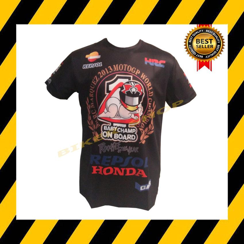 เสื้อแขนสั้น Honda Repsol JT-536 เนื้อผ้าไมโคไฟเบอร์ มีประสิทธิภาพในการซับเหงื่อสูง แห้งเร็ว (พร้อมส่งทันทีได้รับของ2-3วัน)