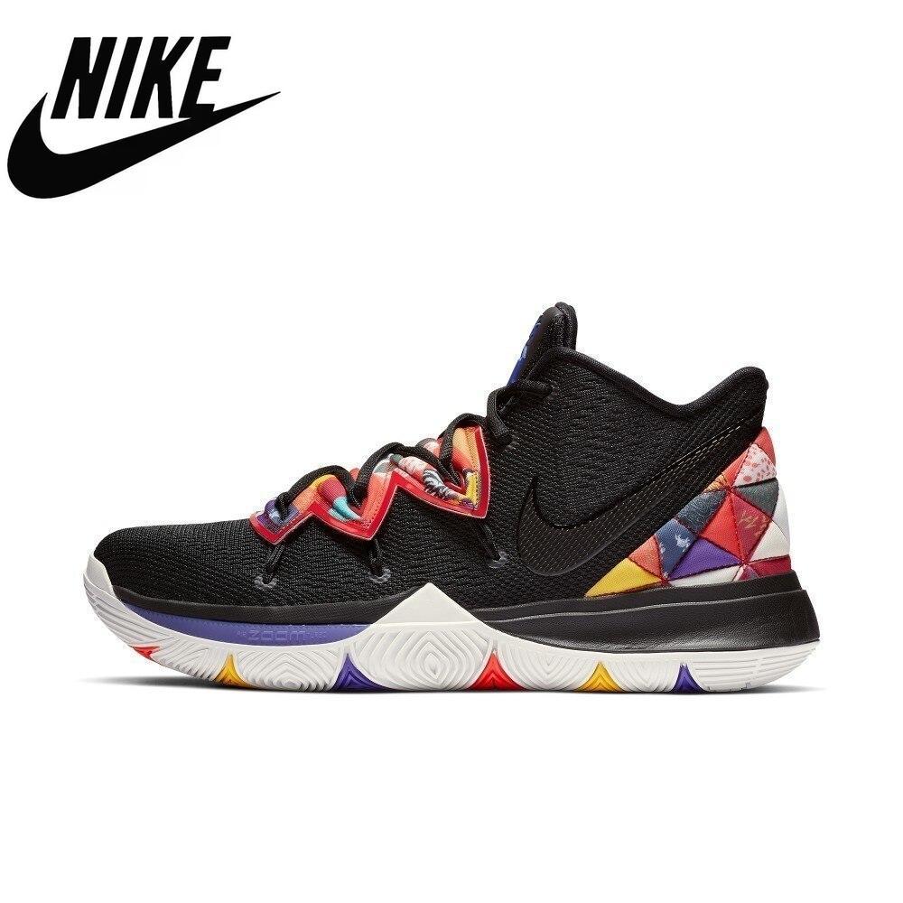 Nike Original Kyrie 5 Ep Basketball Shoe For Man Anti-Slip Breathable Sports Sneakers Short Absorption