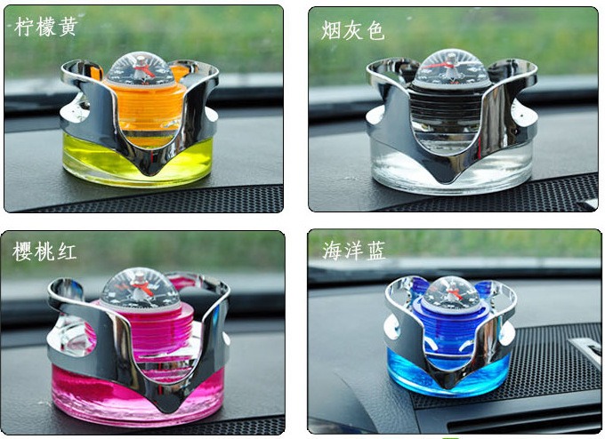 ที่ใส่ขวดน้ำหอม Ocean Star Compass ขวดน้ำหอมรถยนต์ที่ใส่น้ำหอมในรถยนต์ Ocean Heart Car Perfume