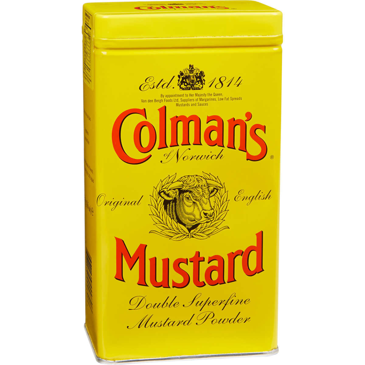 Colmans English Mustard Powder โคลแมนส์ ออริจินัล อิงลิช มัสตาร์ด ชนิดผง 113g.