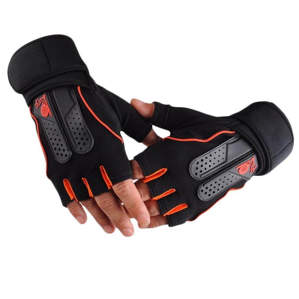 Men Women Sports Gym Gloves Half Finger Breathable Weightlifting Fitness Gloves Dumbbell Weight lifting Gym Gloves Size M/L/XL