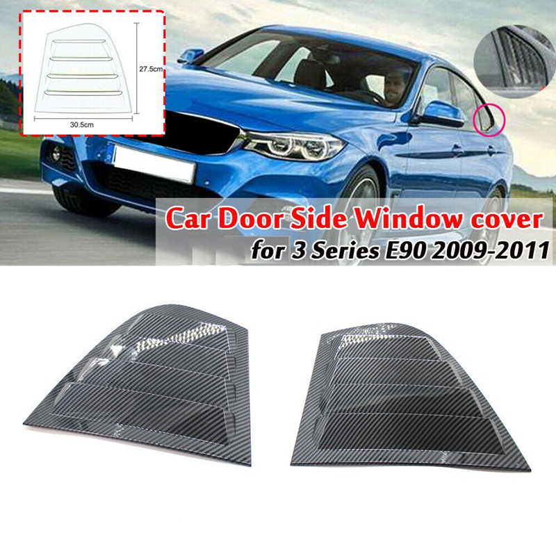 หน้าต่างประตูรถ Louver สามเหลี่ยมคาร์บอนสำหรับ-Bmw 3 Series E90 2009-2011 51347060212 51347060211