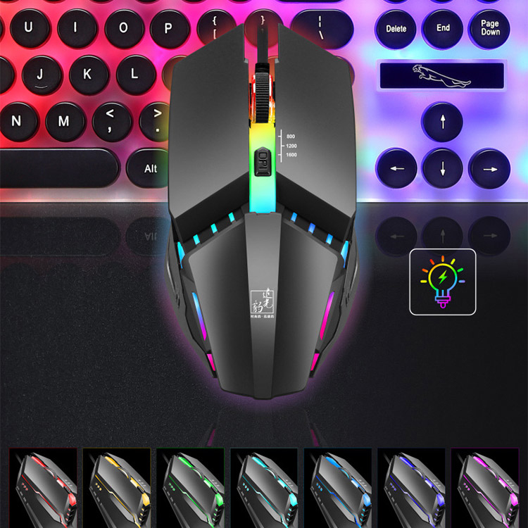 K3 Optical Macro Key RGB Gaming Mouse เมาส์เกมมิ่ง ออฟติคอล ตั้งมาโครคีย์ได้ ความแม่นยำสูงปรับ DPI 800- 1600 เหมาะกับเกม MMORPG (BNS) FPS MoBA เกมคอมพิวเตอร์เดสก์ท็อปแบบมีสายเงียบเงียบ