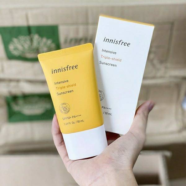 (NEW) Innisfree Intensive Triple Care Sunscreen▪︎Triple Shield Sunscreen SPF50+ PA+ (10 ml. & 50 ml.