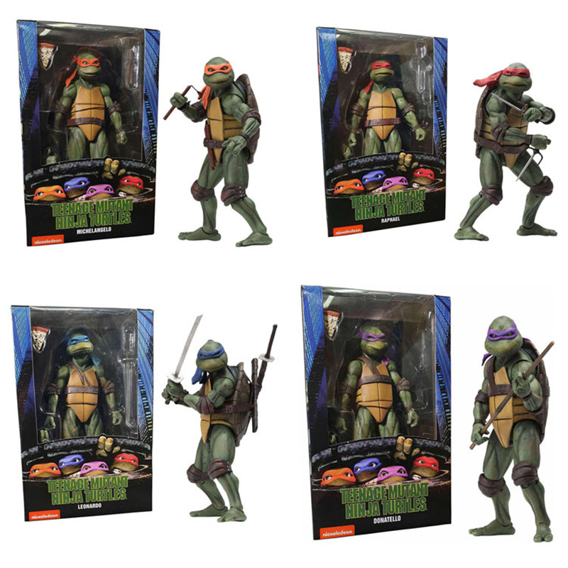 Neca เต่านินจา 1990 ภาพยนตร์รุ่นราฟาเอล Michelangelo มือถือ