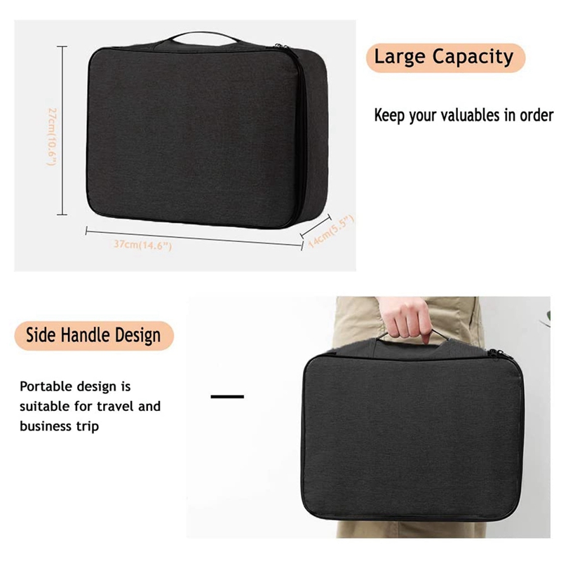 [COD][จัดส่งฟรี]Document Storage Bag, with Code Lock, Storage ...