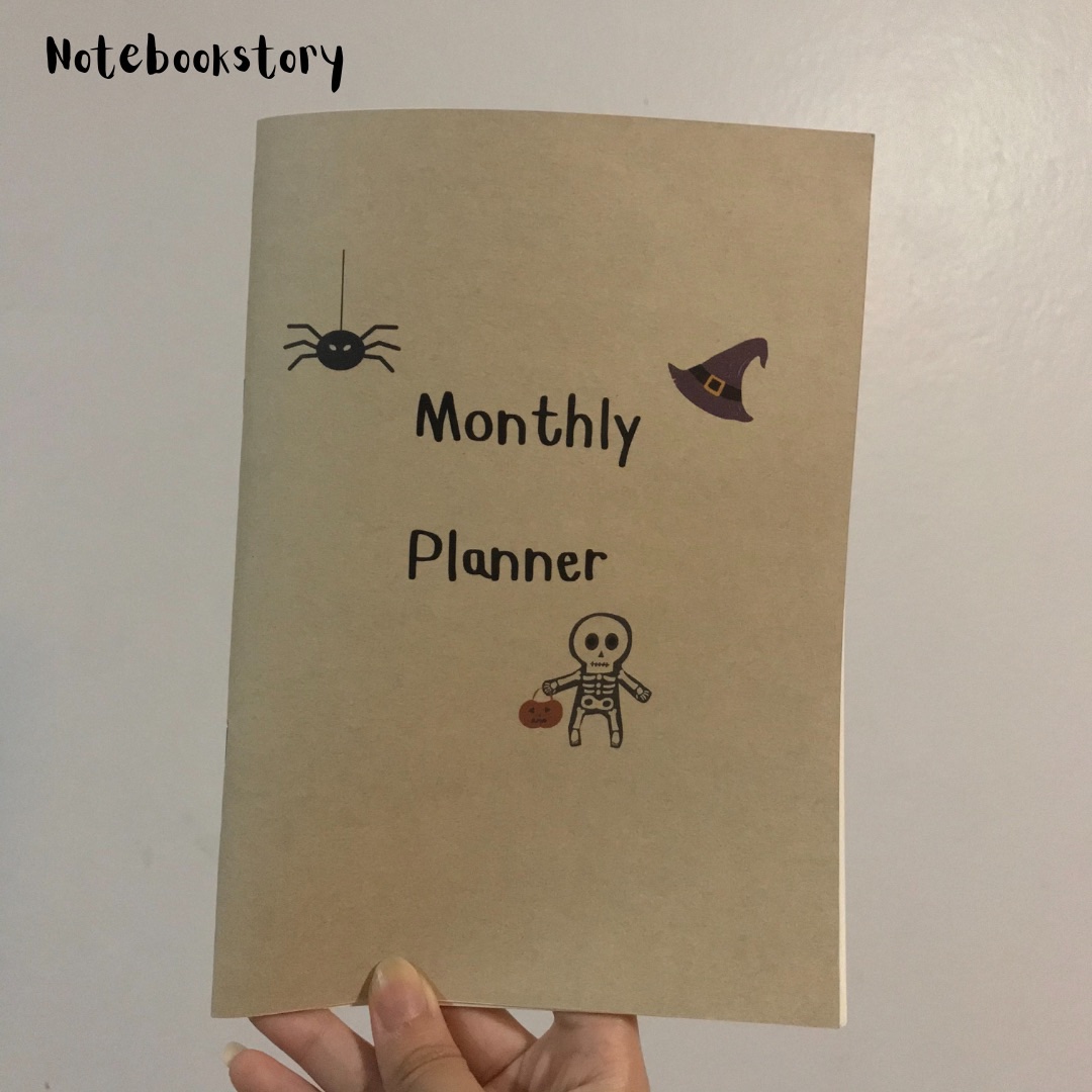 สมุดแพลนเนอร์รายเดือน (monthly planner) ลาย Halloween Story ?? (Notebookstory03)