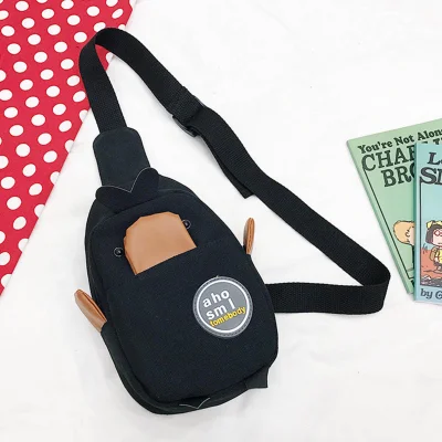 MAIM Summer New Bag Female Wild Children'S Chest Bag Funny Net Red Duck Waist Bag Canvas Shoulder Messenger Bag