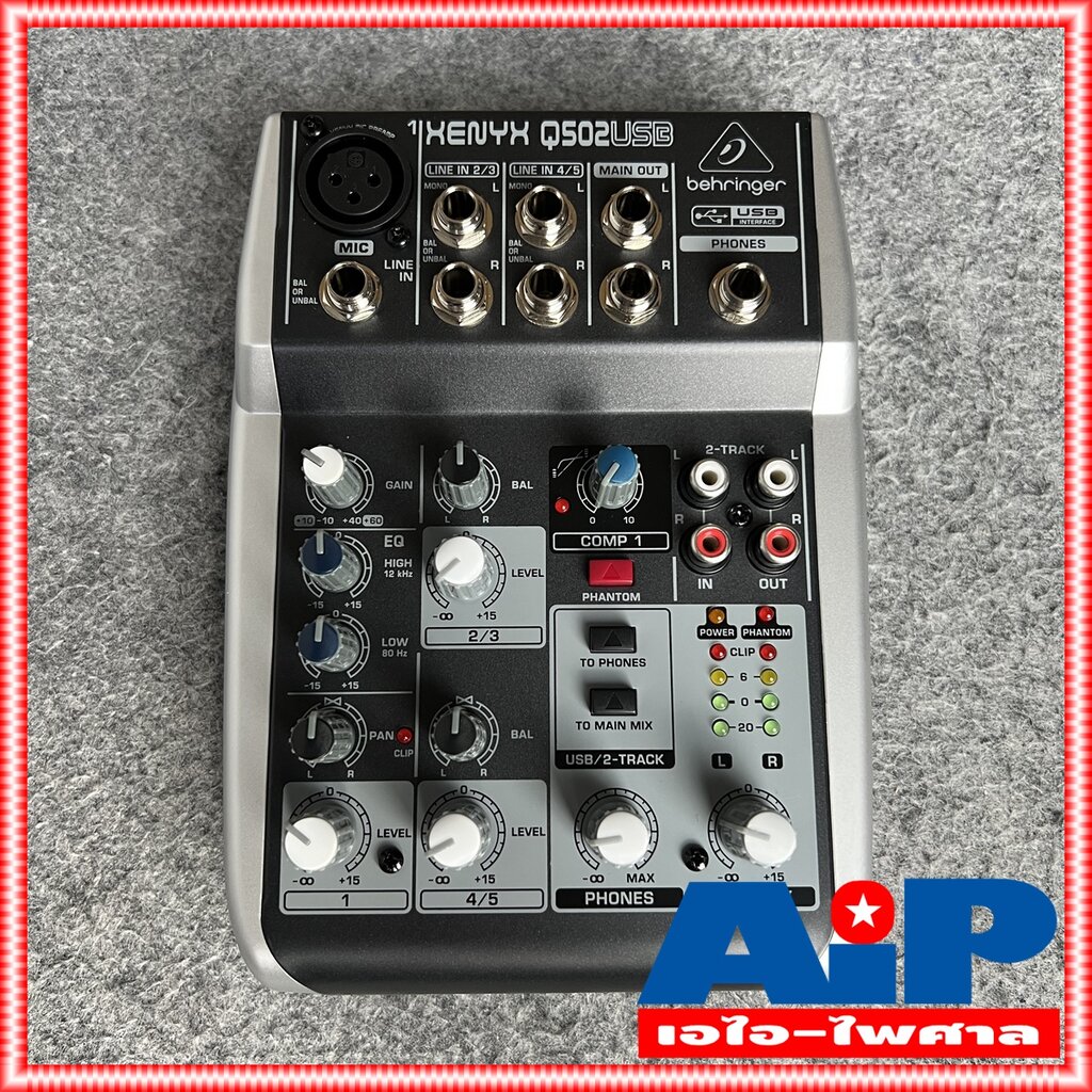 BEHRINGER XENYX Q502 USB mixer XENYXQ502USB (มิกเซอร์ Q 502 USB ขนาด 5