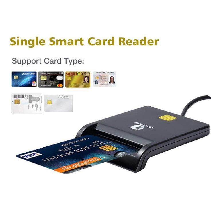 【เครื่องอ่านสมาร์ทการ์ด】เครื่องอ่านบัตรประชาชน อ่านสมาร์ทการ์ด ATM CAC USB-C SIM DNI IC Smart Card reader