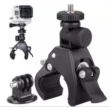Tripod Professional Accessorie Bicycle/Motorcy Handle Sport Cameras stand for Gopro Hero 4 3 SJ4000 Xiaomi Yi (Black)