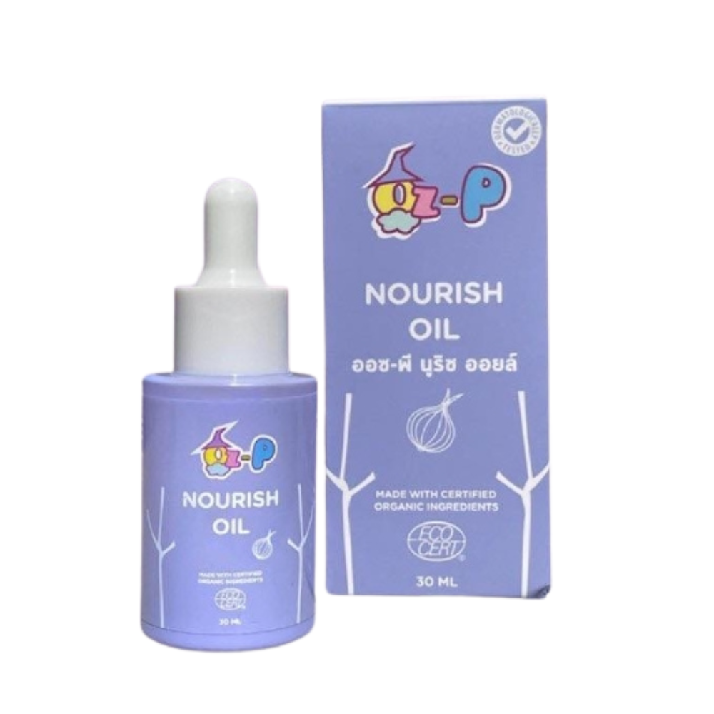 OZ-P Nourish Oil ออซ-พี นูริช ออยล์ (น้ำมันหัวหอม) 5ml/30ml น้ำมันหัว ...