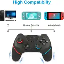 ภาพขนาดย่อของภาพหน้าปกสินค้าจอย Pro สวิตซ์ คอนโทรลเลอร์ Joy Pro Switch Wireless Blth Controller Gamepad For Nintendo Switch Pro Controller Game Joystick Joypad Remote Console ตัวควบคุมเกม จอยสติ๊กเกม วิชาชีพ ด้ามจับ จอยสติ๊ก เกมคอนโซล คอนโทรลเลอร์ คอนโทรลเลอร์ไร้สาย จากร้าน googchuang บน Lazada ภาพที่ 7