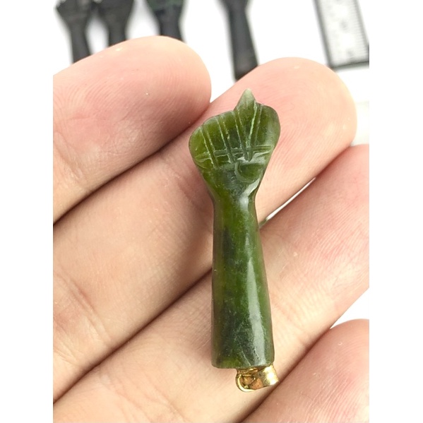 Natural Hand Shape Nephrite Jade pendent Green Hand Shape Jade pendent ...