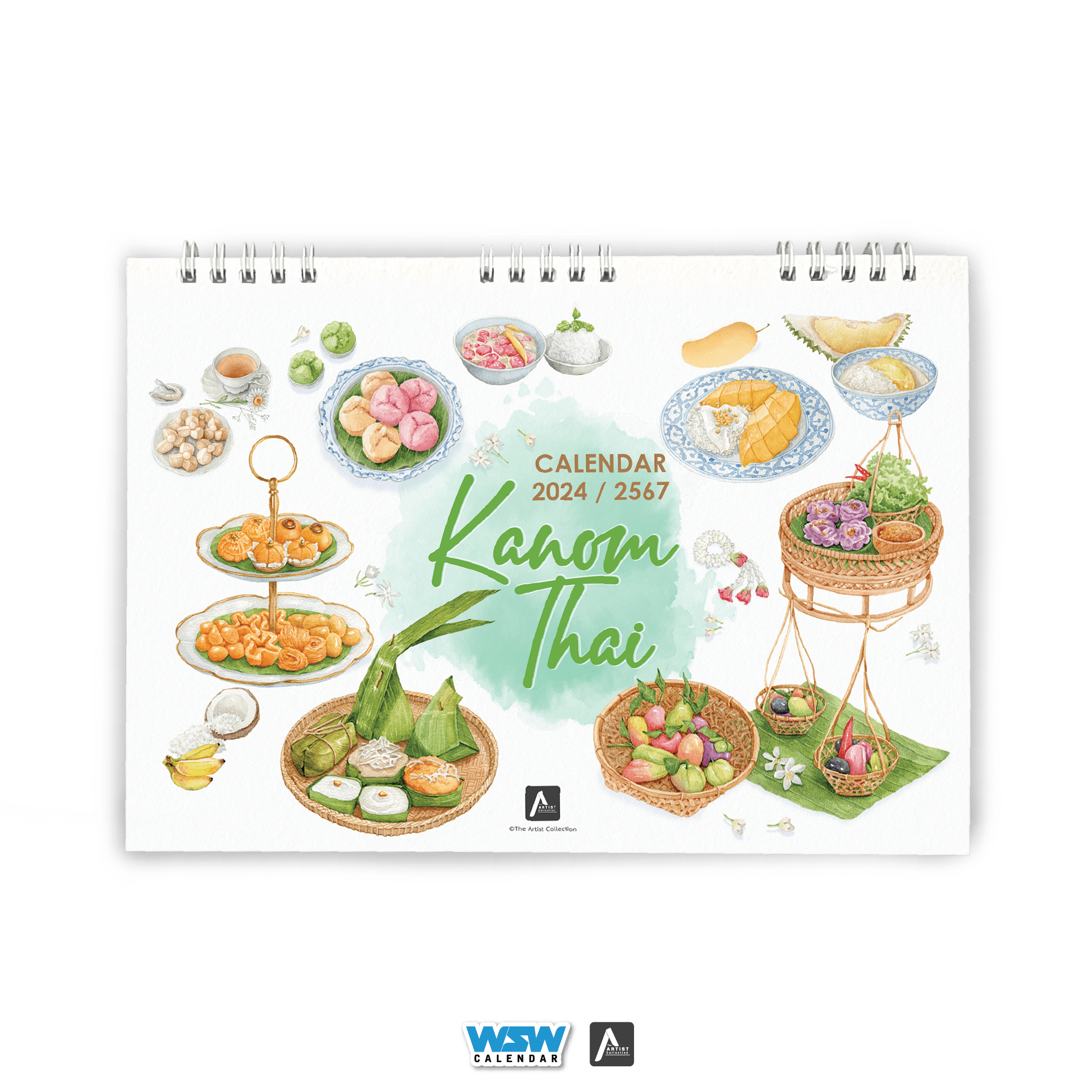 ปฏิทินตั้งโต๊ะ ปี 2567 Kanom Thai ขนมไทย Lazada.co.th