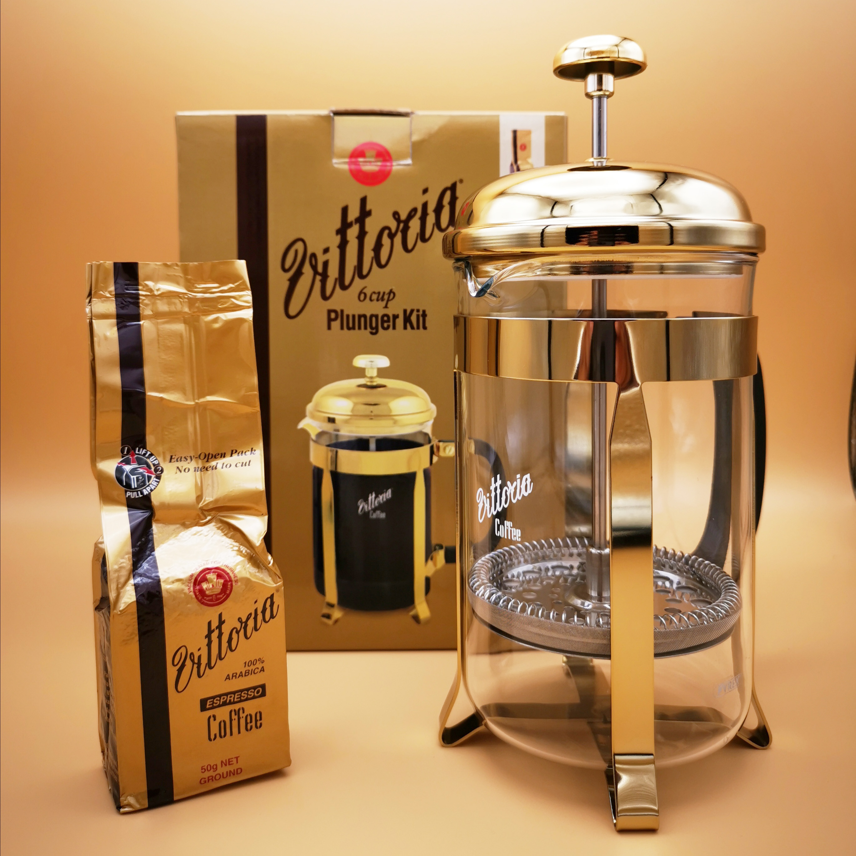 Plunger Kit Vittoria Coffee 6 Cups Size (French press)