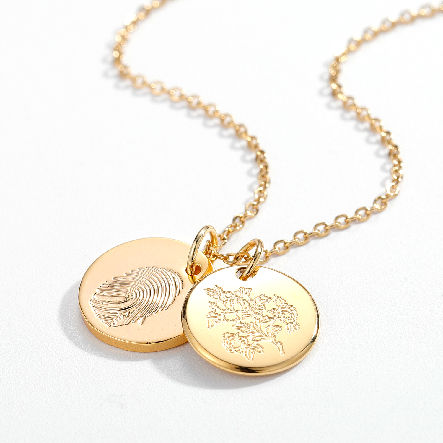 personalized-birthday-flower-disc-necklace-for-women-engraved-date