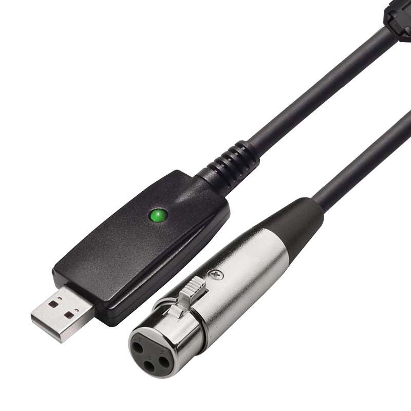 สายไมค์XLR To USB ขนาดสายยาว3เมตร Lazada.co.th